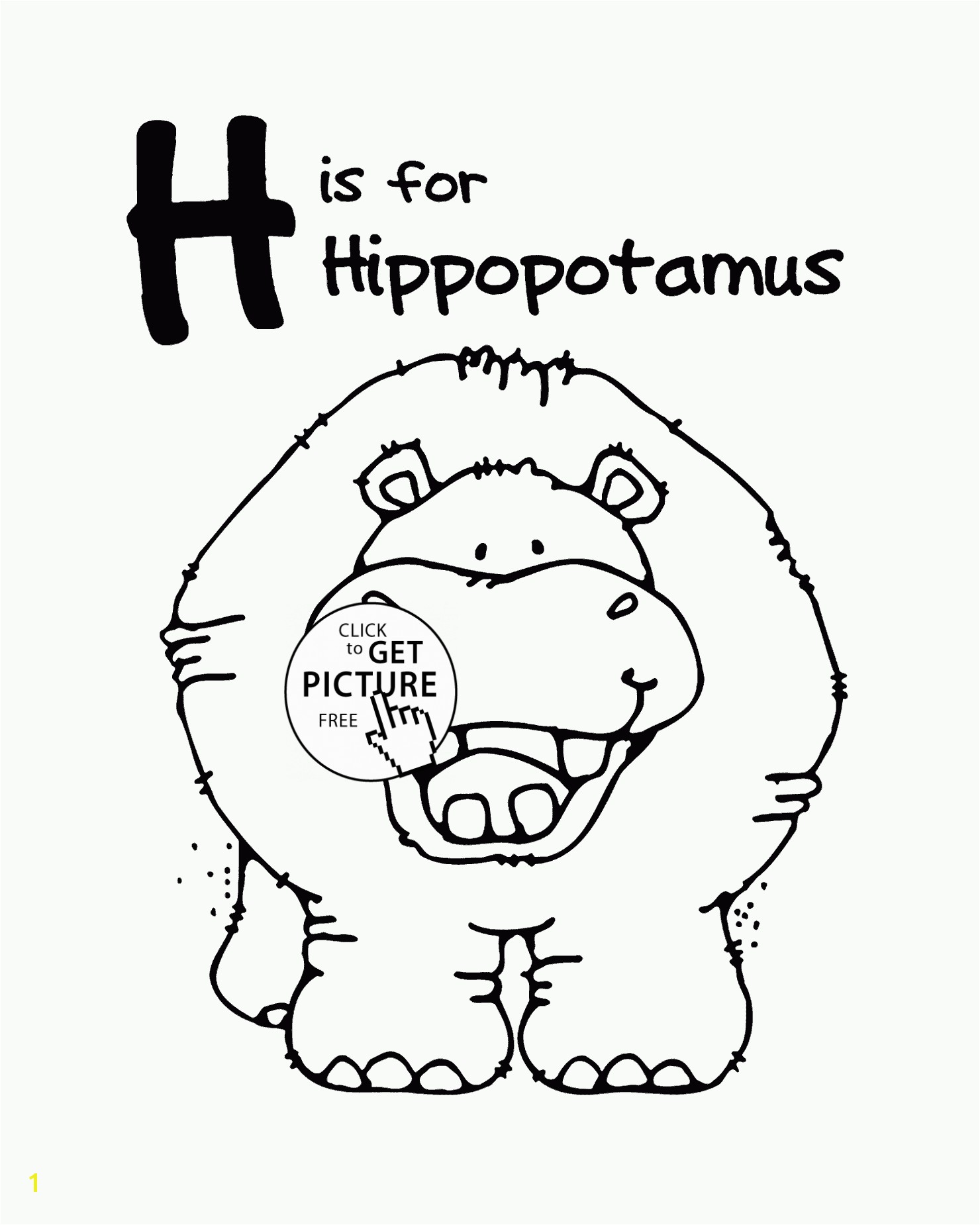 Letter H Alphabet coloring pages for kids Letter H words printables free Wuppsy