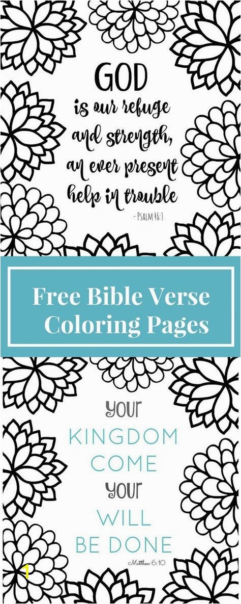 Free Printable Bible Verse Coloring Page