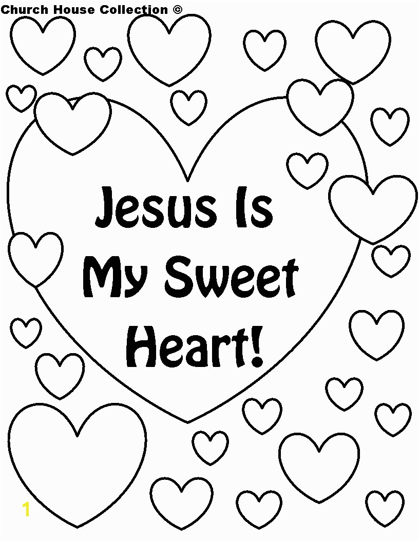Christian Valentines Day Coloring Pages
