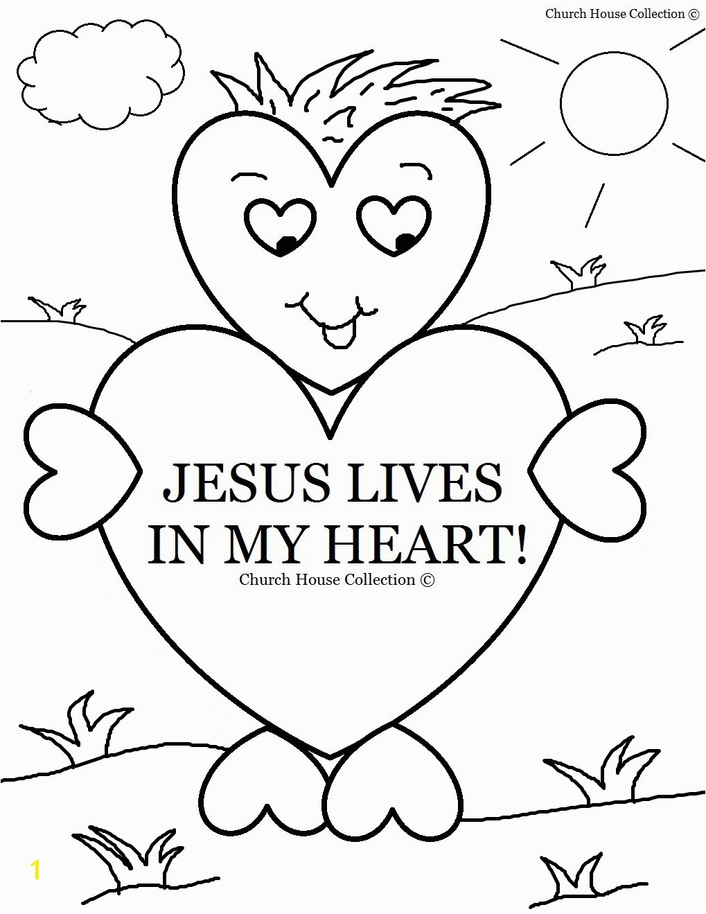 Christian Valentine Coloring Pages