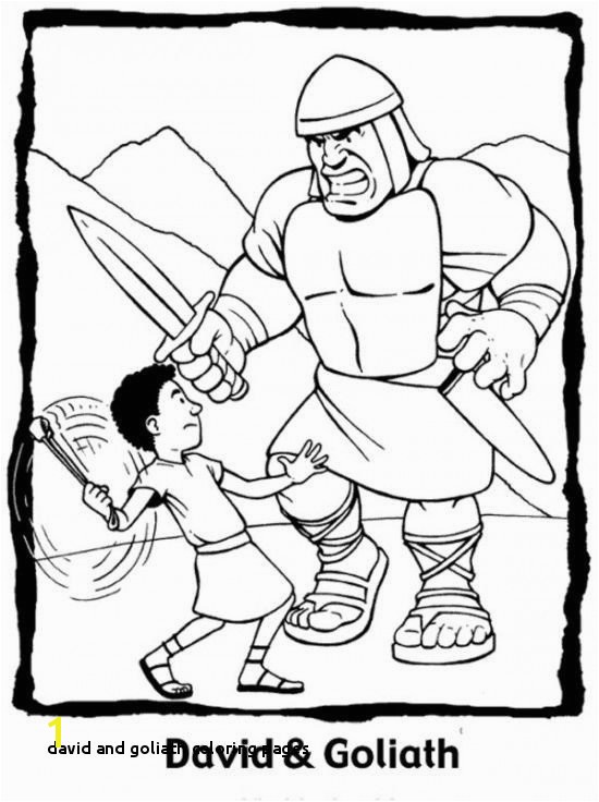 24 David and Goliath Coloring Pages