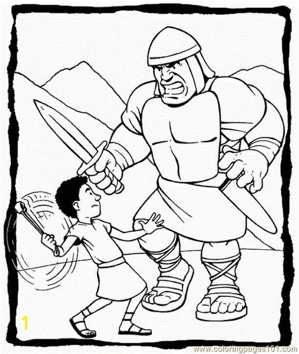 David and Goliath Coloring Pages Unique 7 Best Education Pinterest