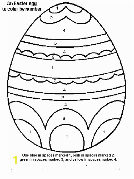 Free Printable Easter Basket Coloring Pages Easter Egg Color by Number Easter Pinterest
