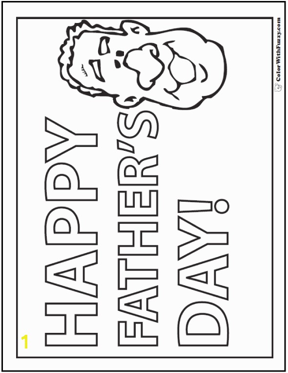 Free Printable Fathers Day Coloring Pages for Grandpa 35 Fathers Day Coloring Pages Print and Customize for Dad