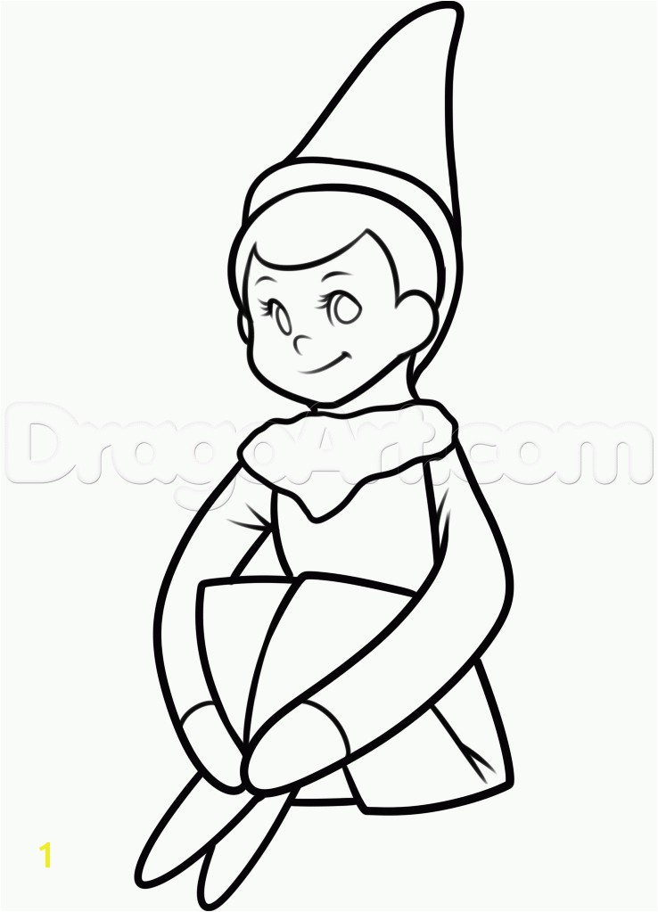 Free Printable Pajama Coloring Pages New Simple Elf Drawing at Getdrawings Free Printable Pajama Coloring