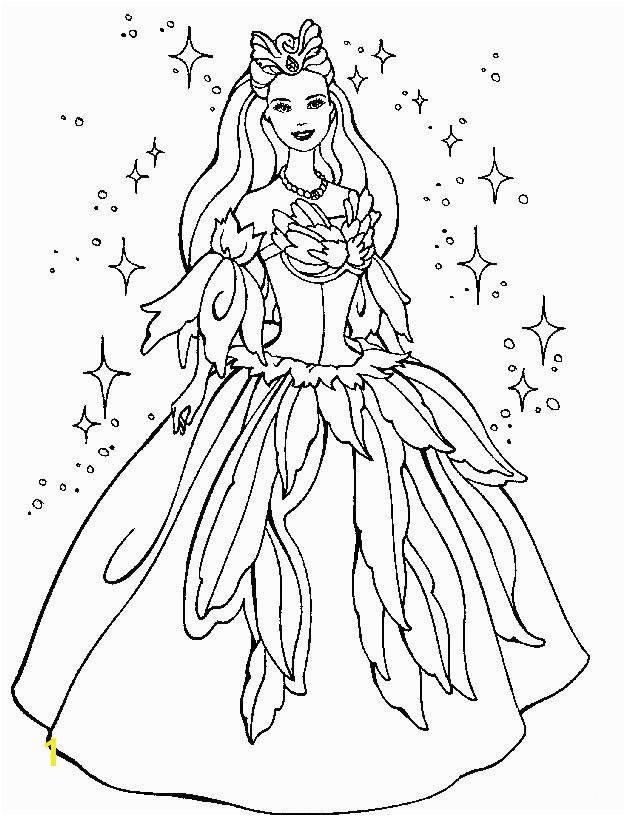 Free Printable Princess Coloring Pages Best Barbie Line Drawing