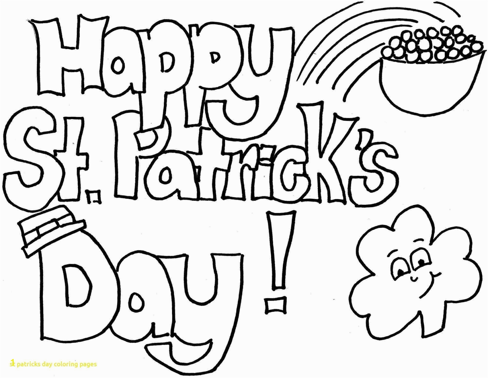 Free Printable Saint Patrick Coloring Pages New St Patrick Day Coloring Pages Free Coloring Pages