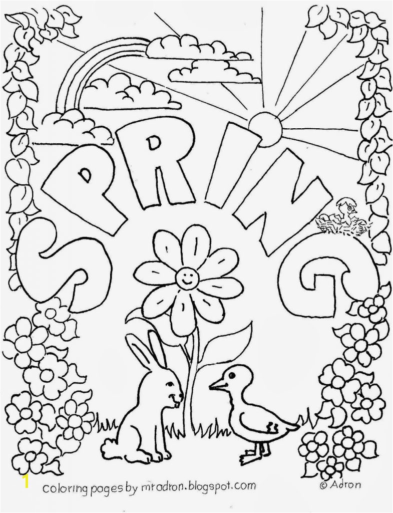 Perfect Color Sheets For Spring Colouring Page
