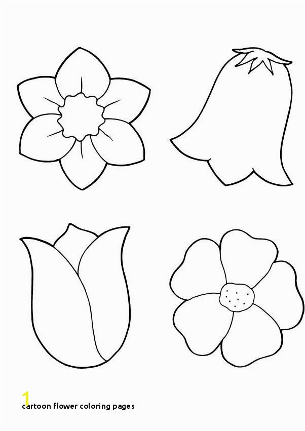 29 Cartoon Flower Coloring Pages