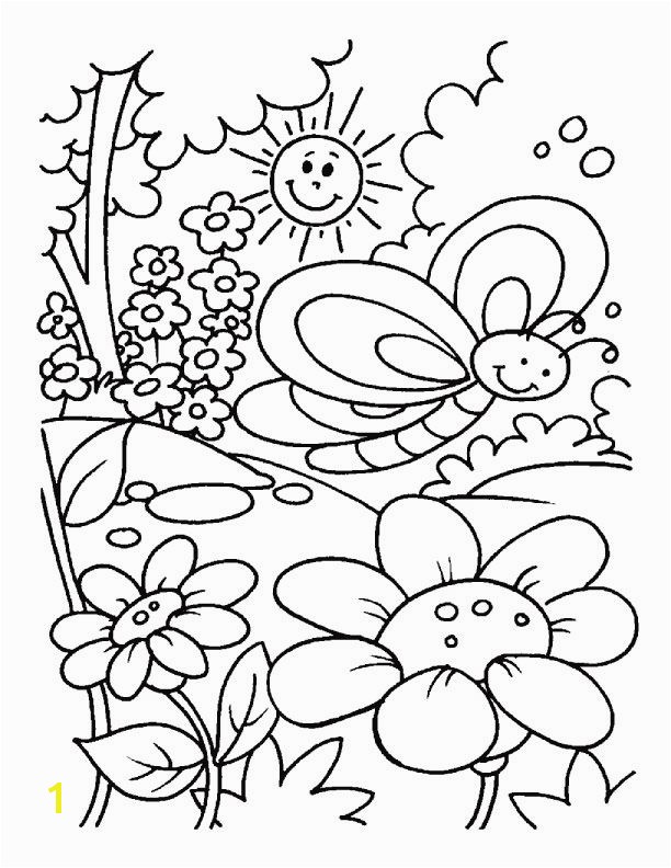 Free Printable Spring Flowers Coloring Pages Spring Time Coloring Pages