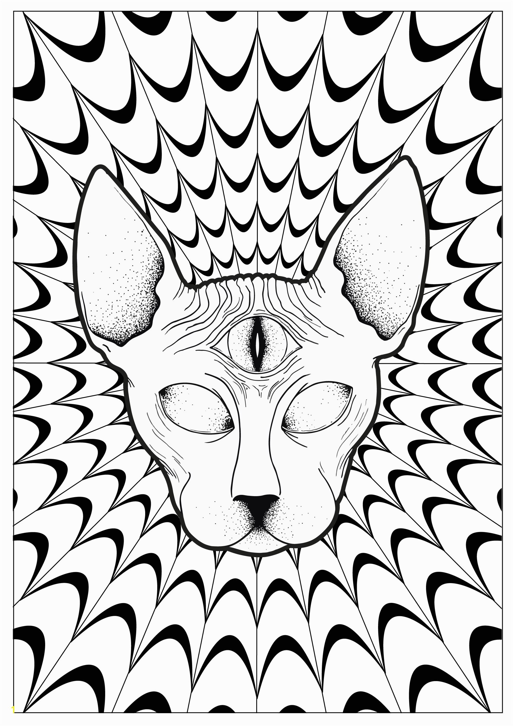 Psychedelic Coloring Pages For Adults Justcolor colors in