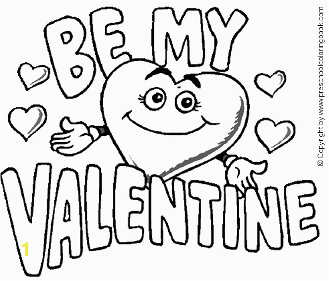 preschool printable valentine coloring pages 7
