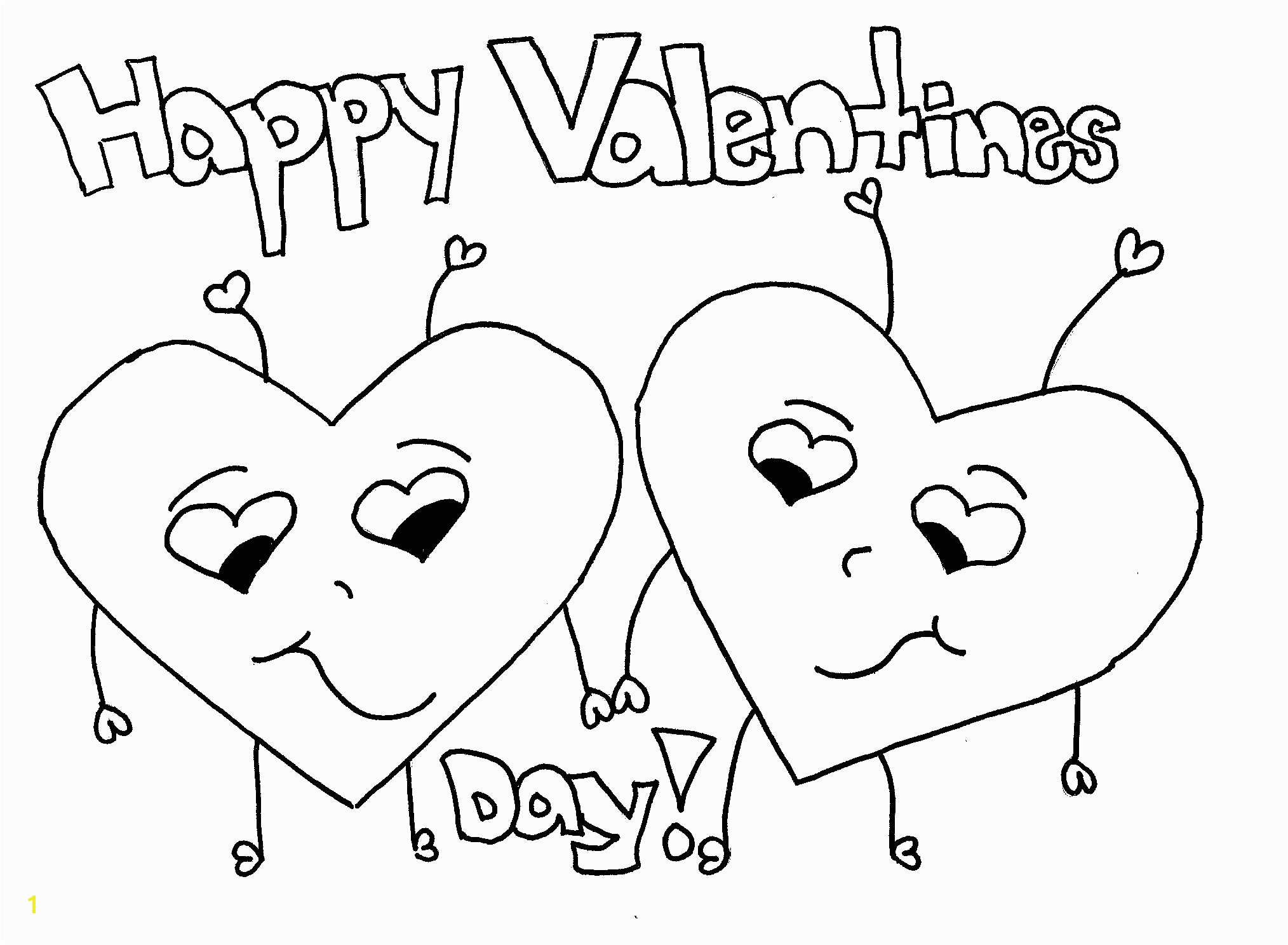 Free Valentine Coloring Pages