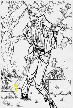 walking dead zombie coloring pages