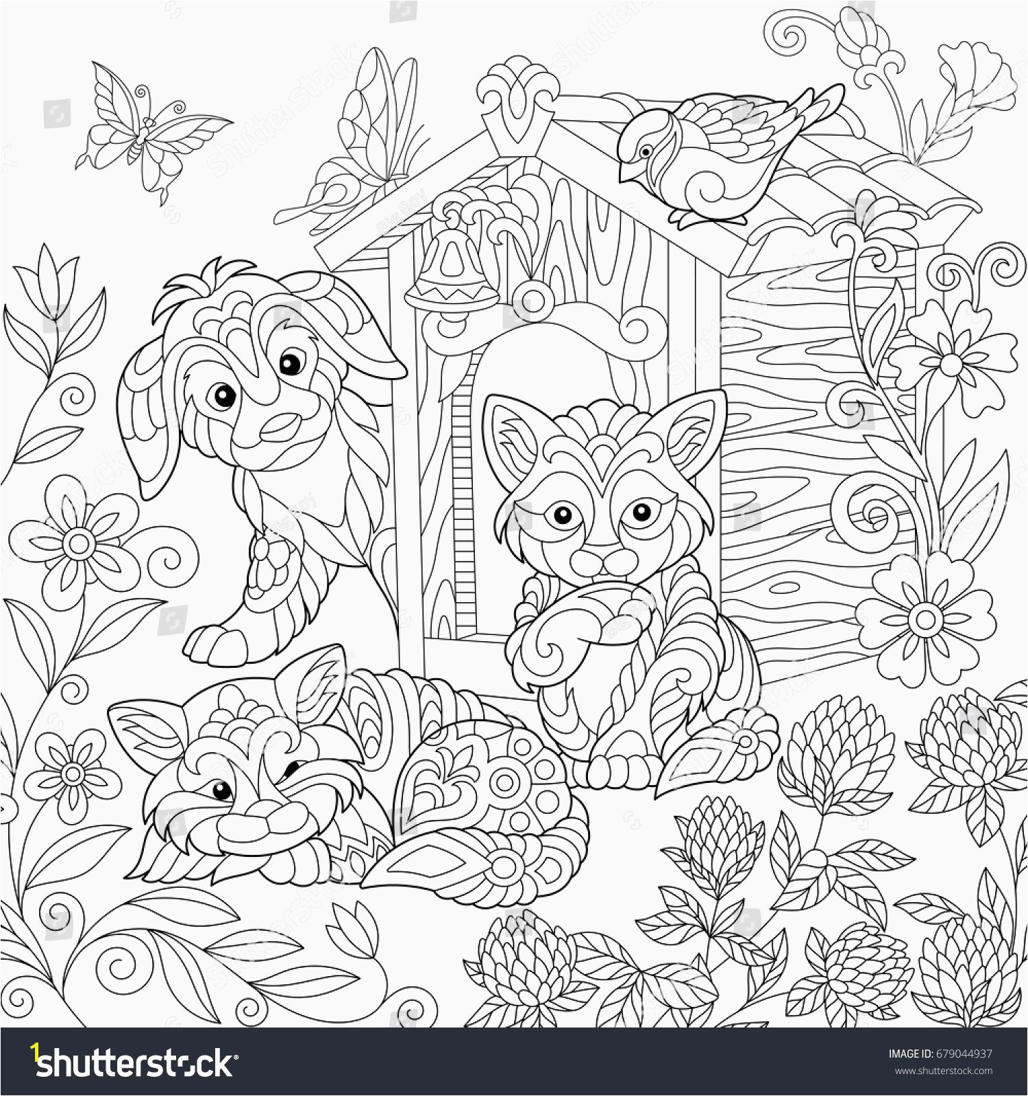 Full Page Printable Coloring Pages Elegant Best Od Dog Coloring