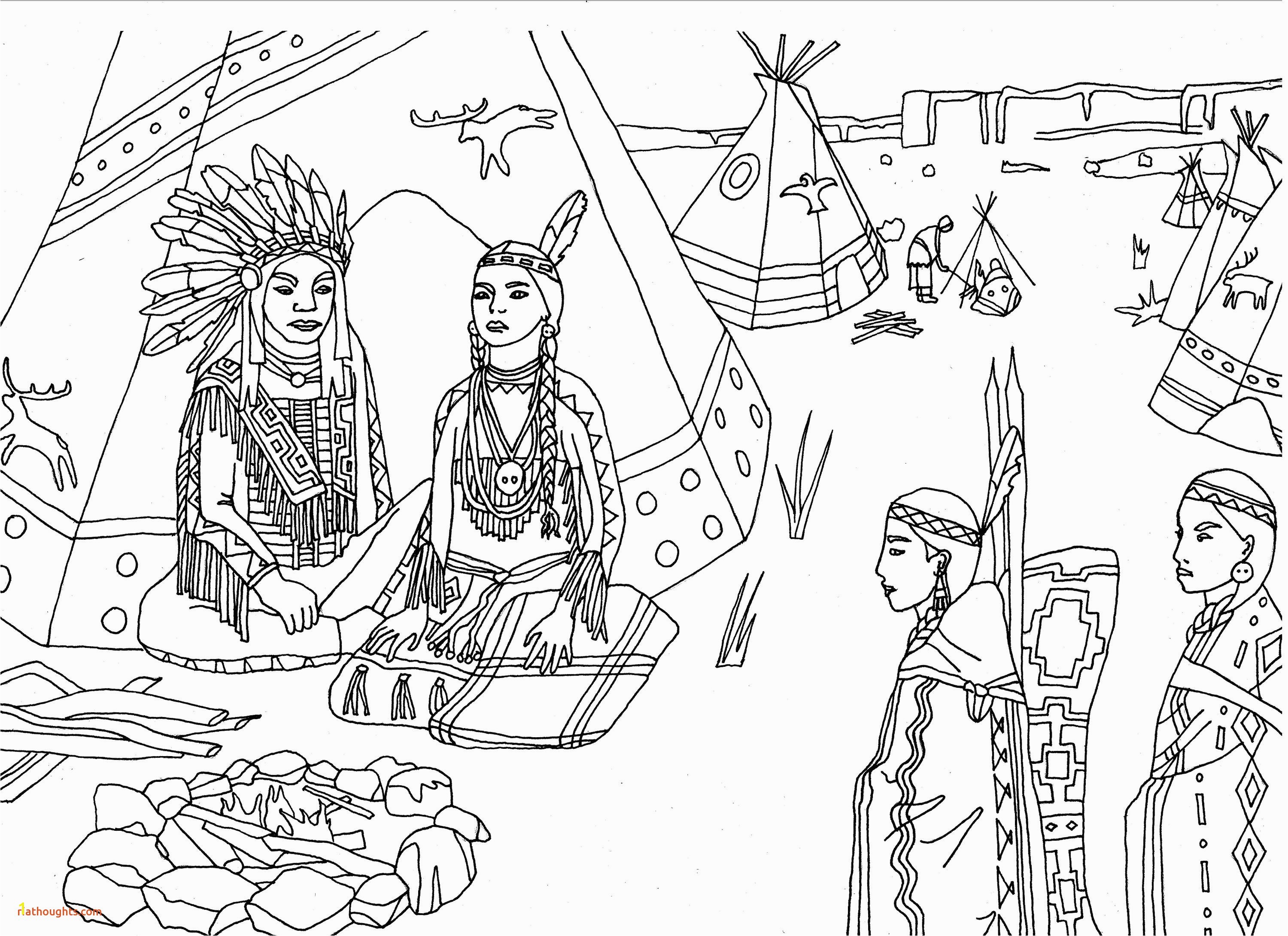 Launching French And Indian War Coloring Pages Amazing Indians Free Page Adult Native Americans