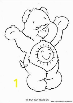 Care Bears sunshine bear Coloring printable page Mais