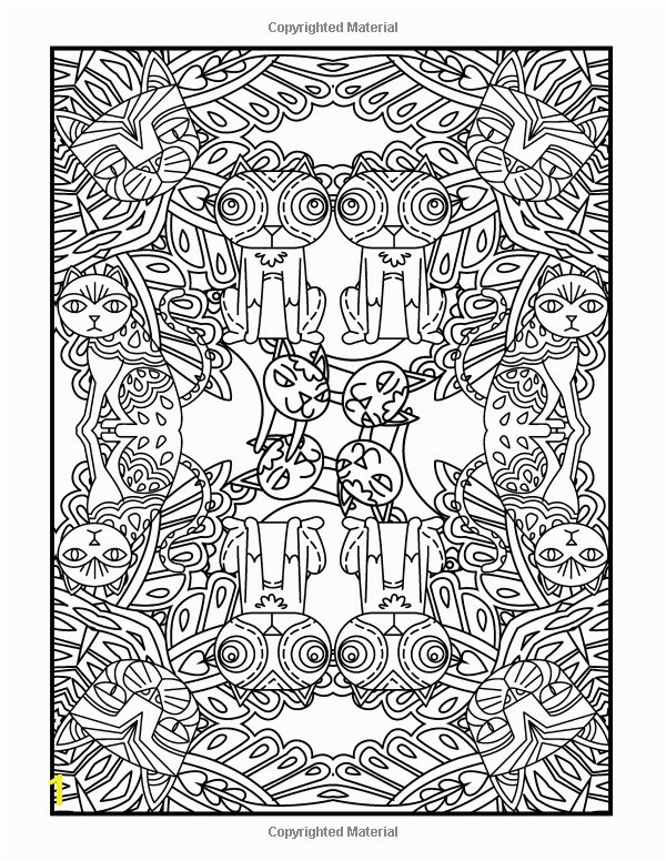 Heathermarxgallery Shape Coloring Pages Coloring Books For Grownups Cat Whimsy Mandalas & Geometric Shapes
