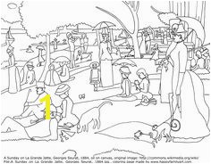 George Seurat Coloring Pages 88 Best Art Coloring Pages