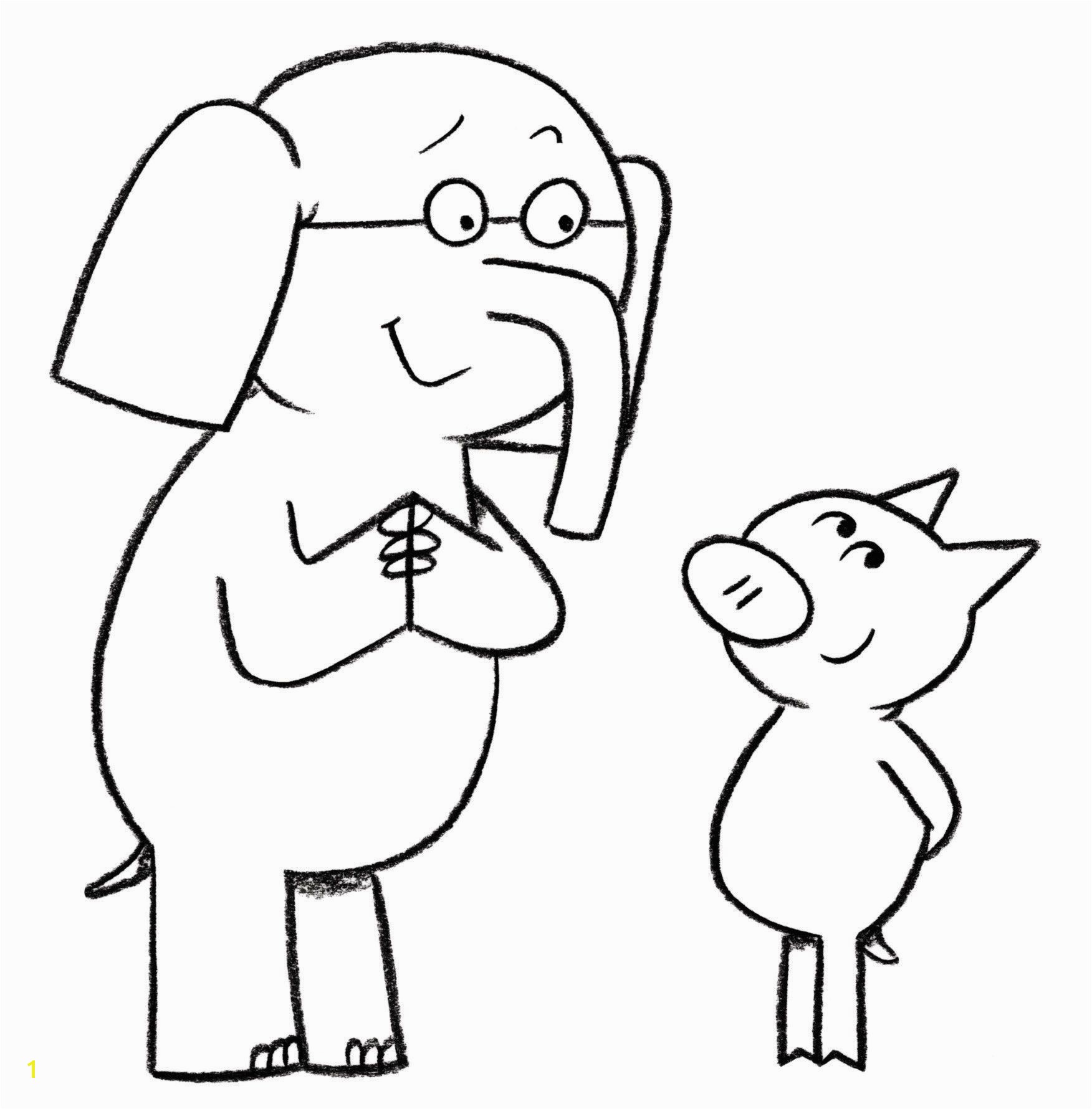 Elephant And Piggie Coloring Page