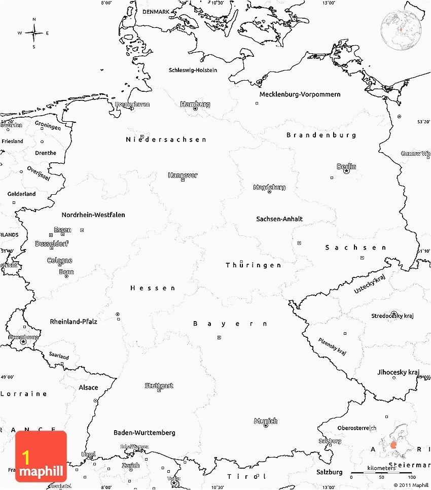 Germany Map Printable 7