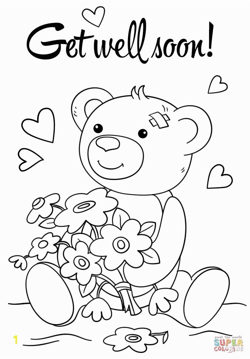 Best Get Well Soon Coloring Pages More Image Ideas