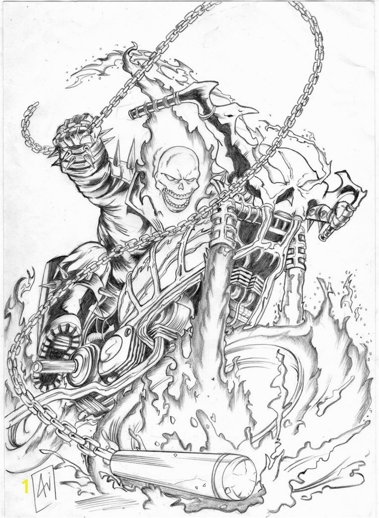 Ghost rider coloring pages