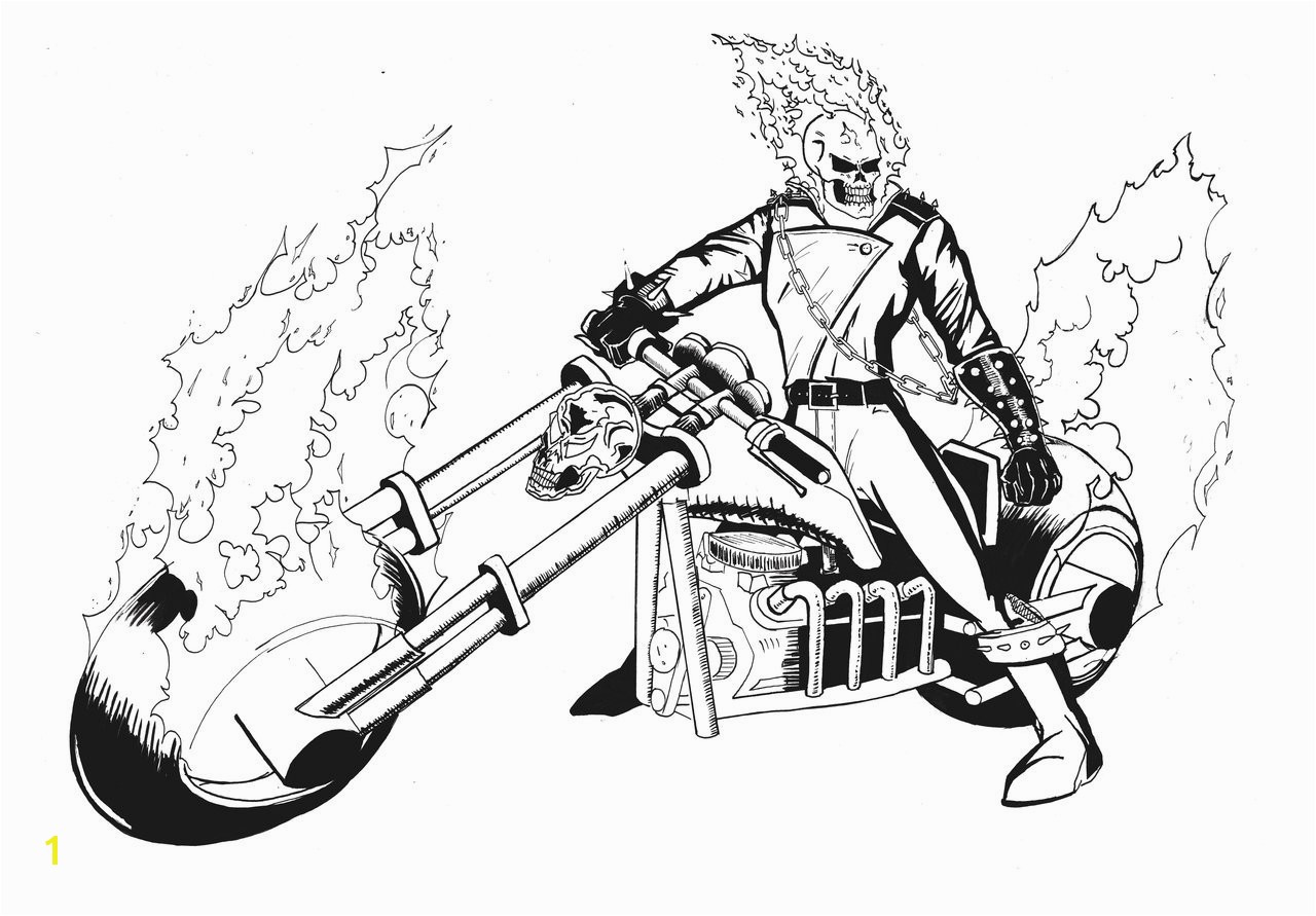 Ghost Rider Coloring Pages 15 Awesome Ghost Rider Coloring Pages S