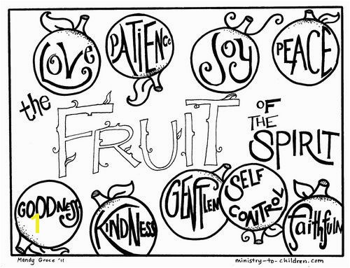 10 free printable coloring sheets based on the Fruit of the Spirit