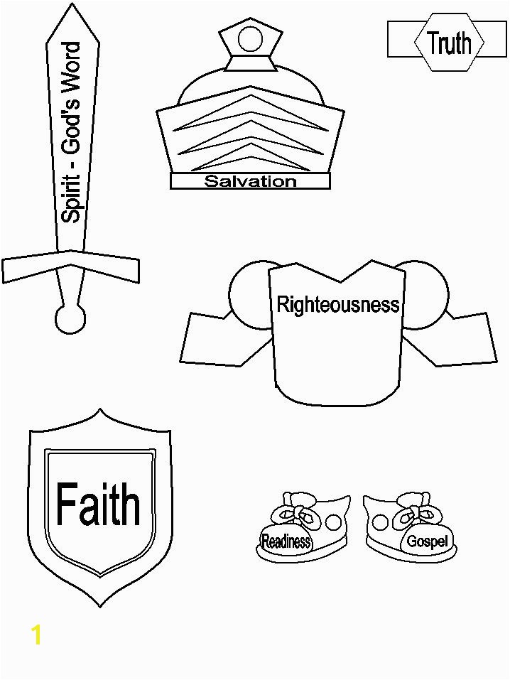 Armor of God Printable Craft Bible Crafts Pinterest