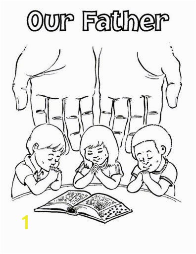 Free Lord s Prayer Coloring pages for children and parents