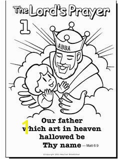 God is Our Father Coloring Pages Our Father Colouring Page Sunday School Prayer