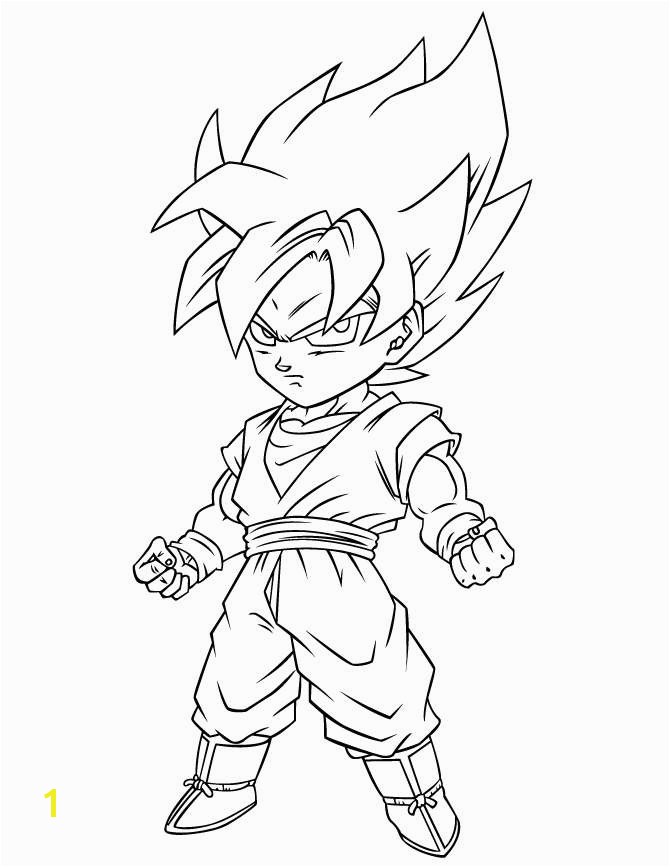 Goku Super Saiyan 3 Drawing Fresh Dragon Ball Coloring Pages Best Coloring Pages for Kids