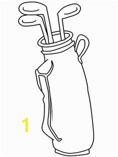 Print coloring page and book Golf Clubs Coloring Page for kids of all ages