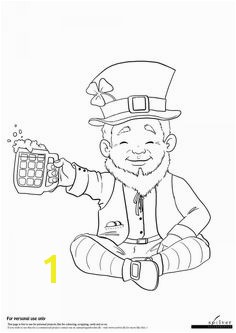 Leprechaun coloring page freebie coloringpage illustration art lineart kids