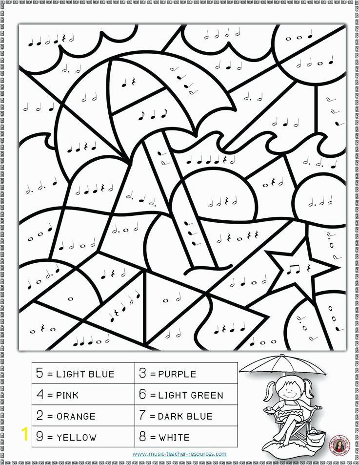 Gonoodle Coloring Pages Best Summer Color by Number Printables