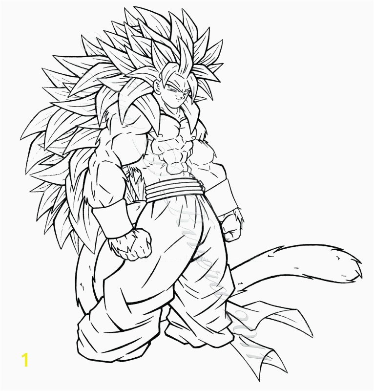 Goku Super Saiyan 3 Coloring Pages Fresh Laser Drawing at Getdrawings