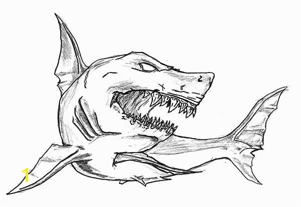 Free Printable Great White Shark Coloring Pages Inspirational Bull Shark Drawing at Getdrawings Free Printable
