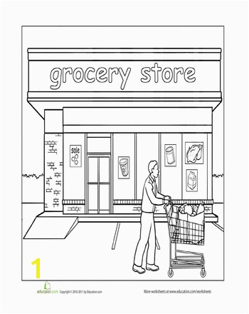 Worksheets Paint the Town Grocery Store