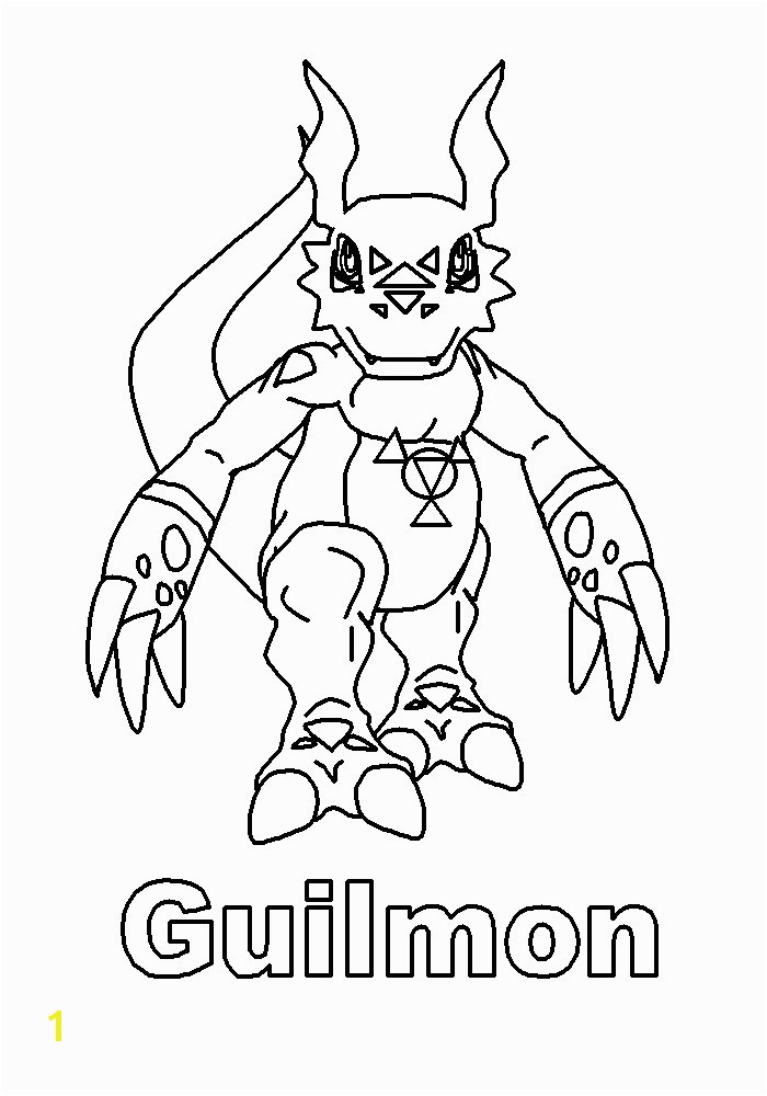 Guilmon Coloring Pages Guilmon Coloring Pages Page Tv Series Digimon Pic S Elegant