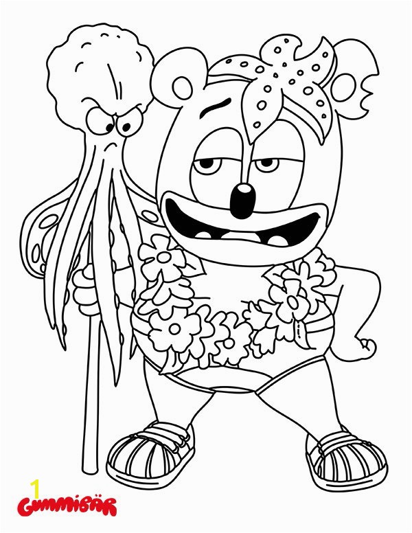 Gummy Bear song Coloring Pages Download A Free Gummibär Summer Coloring Page Gummibär