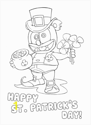 Gummibär St Patrick s Day Coloring Page