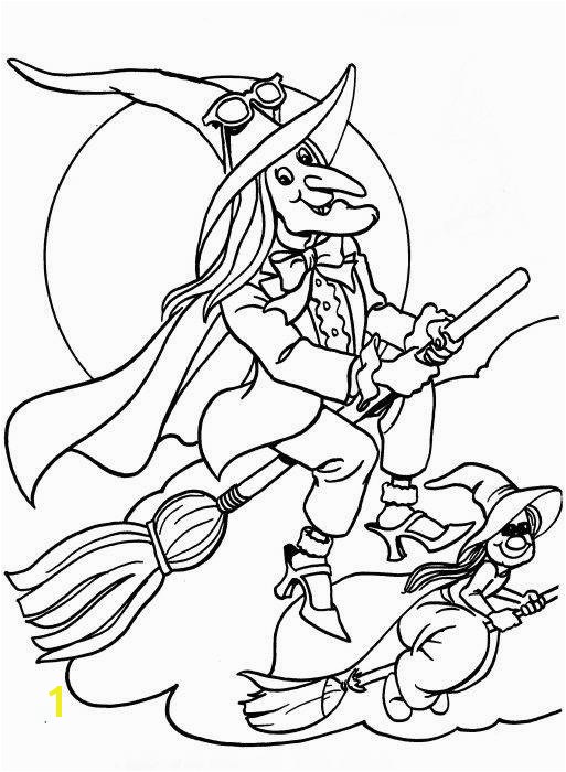 free witch coloring pages