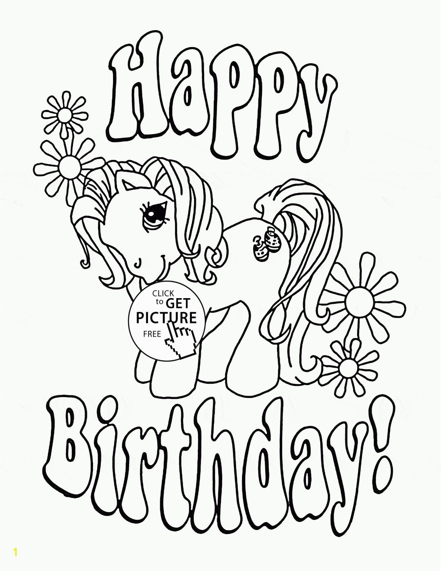 Birthday Coloring Book Inspirationa Cute Happy Birthday Coloring Pages Printable