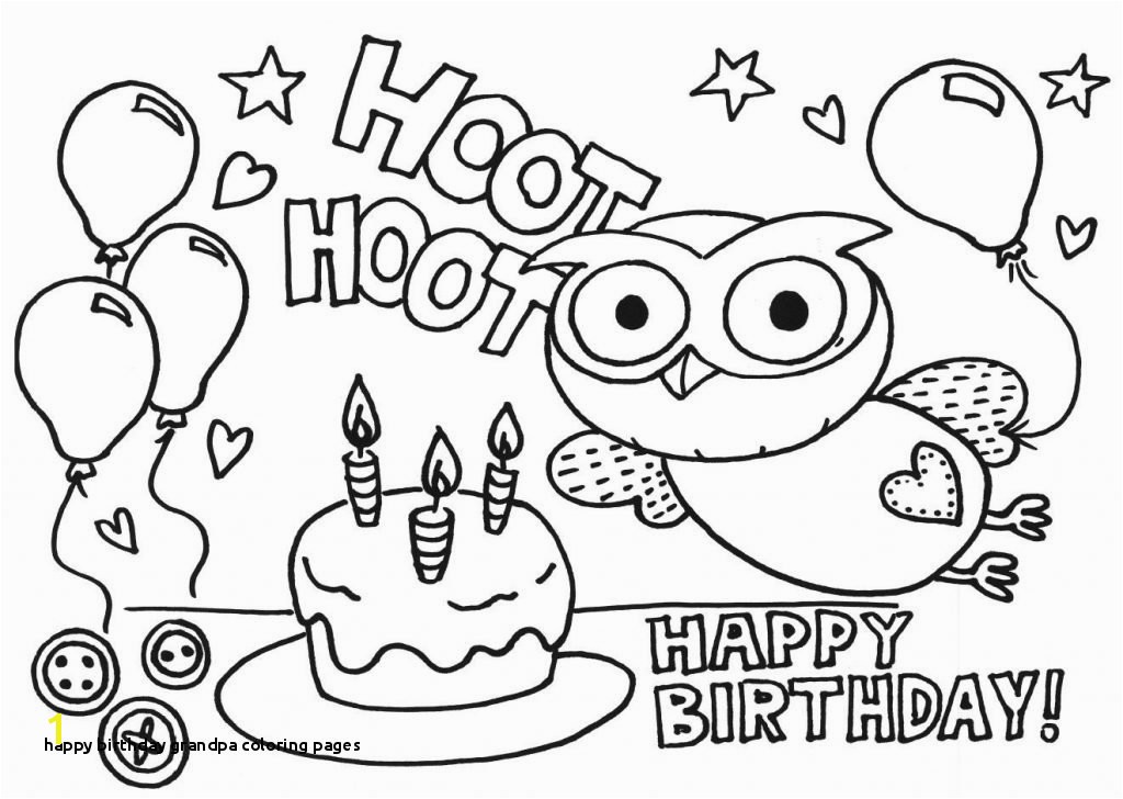 Happy Birthday Coloring Pages