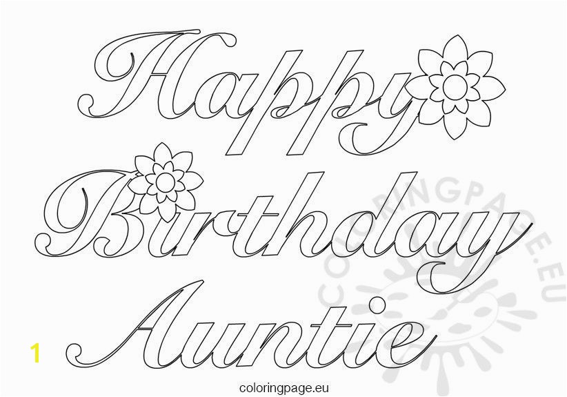 magic birthday coloring pages for aunts auntie