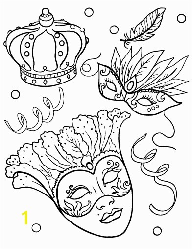 Printable Mardis Gras coloring page Free PDF at pages mardis gras