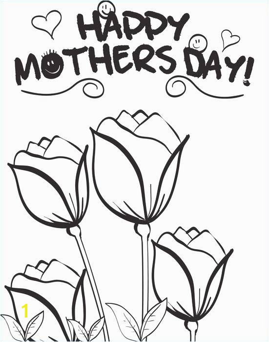 Happy Mothers Day Coloring Pages Roses Easy Violet Flower Coloring Page for Preschool Ideas Free Mothers