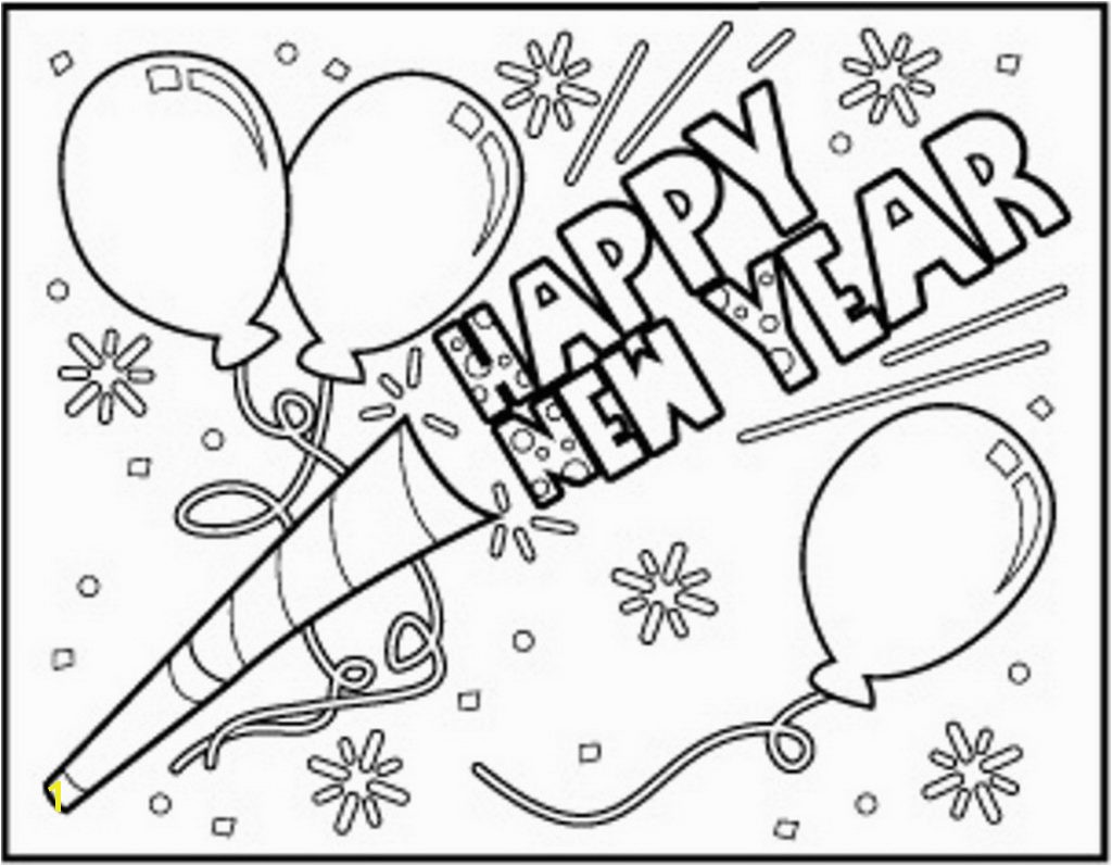 Download Happy New Year Coloring Pages 2018 New Years Eve Coloring Pages