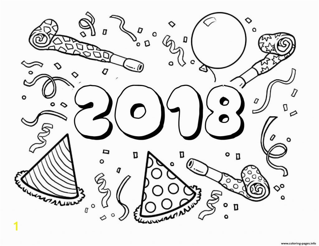 Happy New Year Coloring Pages Preschool Happy New Year Coloring Pages to Print